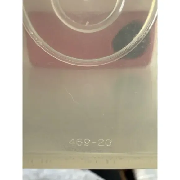 Vintage Tupperware Pour All Set 2 Raspberry Pink Lids Cereal Flour Storage - Picture 5 of 6